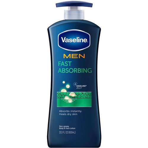 Vaseline, Men, Fast Absorbing Body & Face Lotion, 20.3 fl oz (600 ml) فوائد