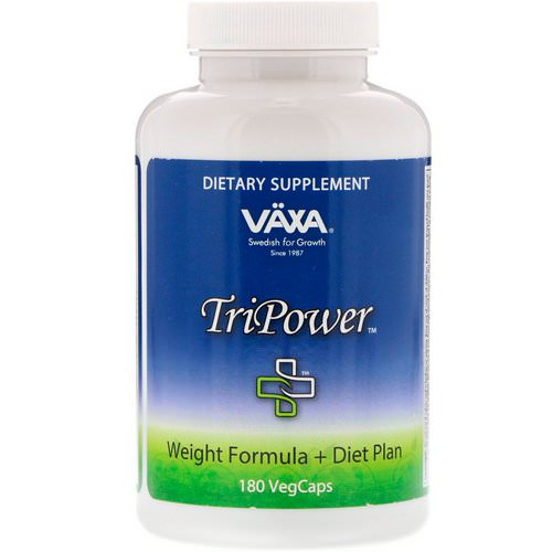 Vaxa International, TriPower, Weight Formula + Diet Plan, 180 VegCaps فوائد