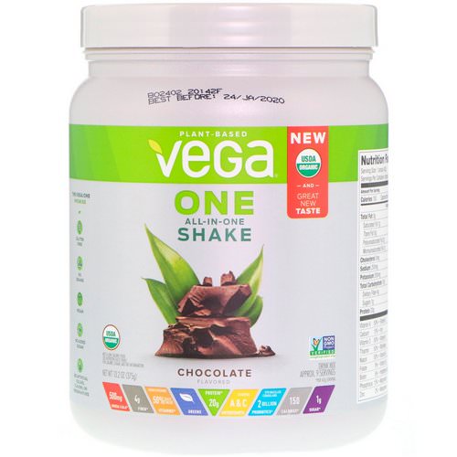 Vega, One, All-in-One Shake, Chocolate, 13.2 oz (375 g) فوائد