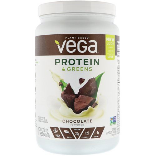 Vega, Protein & Greens, Chocolate Flavored, 1.36 lbs (618 g) فوائد
