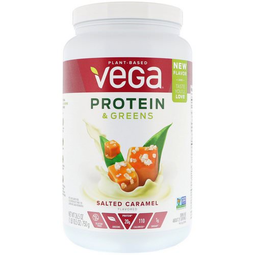 Vega, Protein & Greens, Salted Caramel, 1.65 lbs (750 g) فوائد