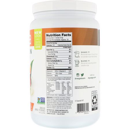 Vega, Protein & Greens, Tropical Flavored, 1.3 lbs (590 g):البر,تين النباتي, المصنع