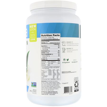 Vega, Protein & Greens, Vanilla Flavored, 1.67 lbs (760 g):البر,تين النباتي, المصنع