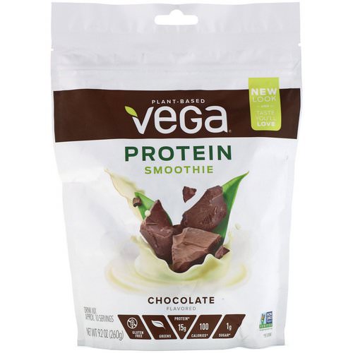 Vega, Protein Smoothie, Chocolate Flavored, 9.2 oz (260 g) فوائد