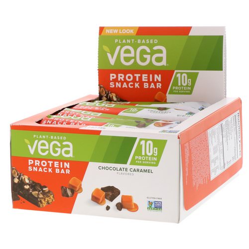 Vega, Snack Bar, Chocolate Caramel, 12 Bars, 1.6 oz (45 g) Each فوائد