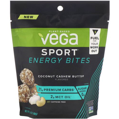 Vega, Sport Energy Bites, Coconut Cashew Butter, 5.6 oz (160 g) فوائد