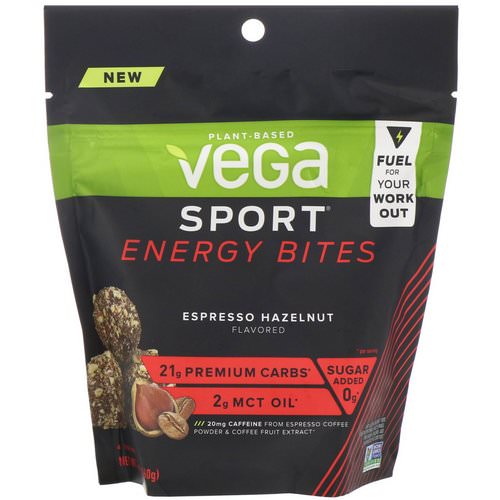 Vega, Sport Energy Bites, Espresso Hazelnut, 5.6 oz (160 g) فوائد