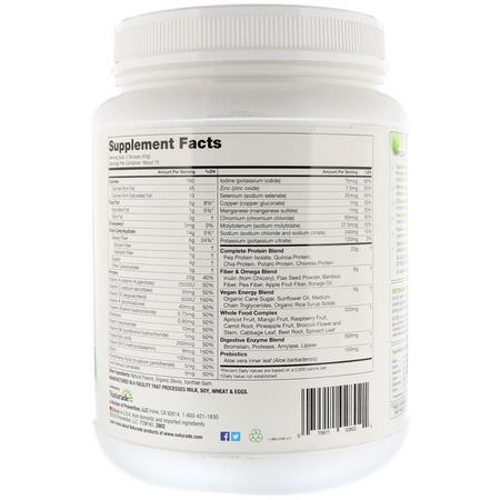 VeganSmart, All-In-One Nutritional Shake, Vanilla, 1.42 lbs (645 g):البر,تين النباتي, المصنع