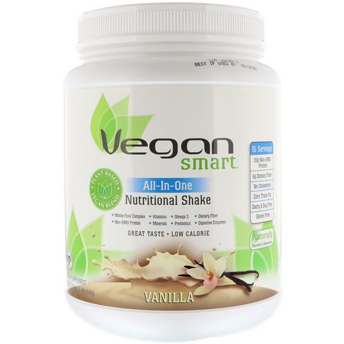 VeganSmart, All-In-One Nutritional Shake, Vanilla, 1.42 lbs (645 g) فوائد