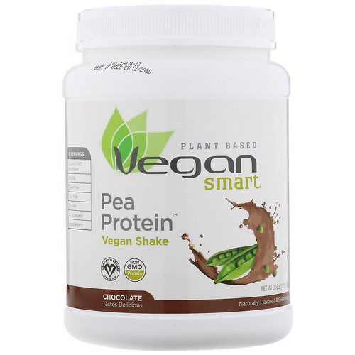 VeganSmart, Pea Protein Vegan Shake, Chocolate, 20.6 oz (585 g) فوائد