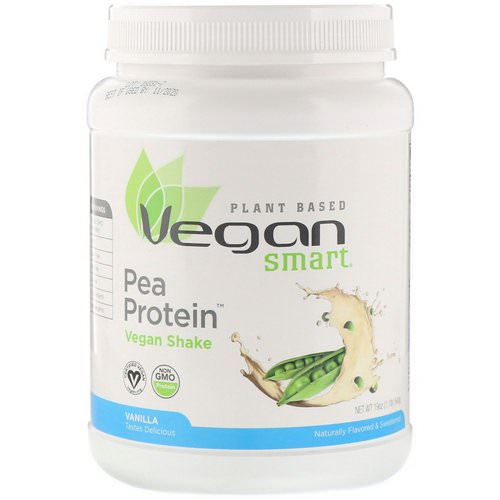 VeganSmart, Pea Protein Vegan Shake, Vanilla, 19 oz (540 g) فوائد