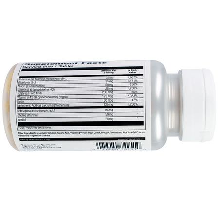 VegLife, B-Complex, Vegan, 100 Tablets:مجمع فيتامين ب, فيتامين ب