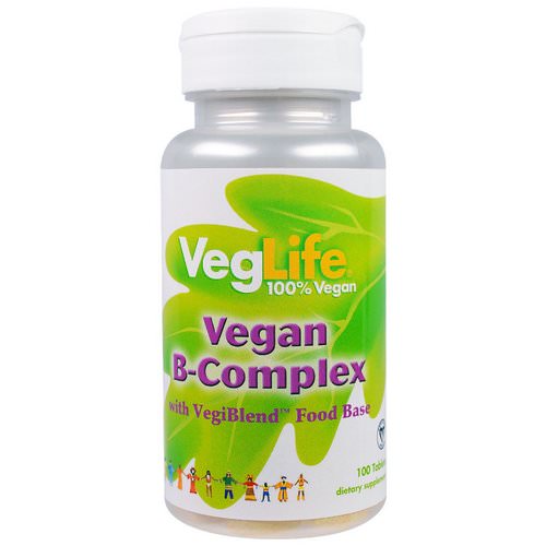 VegLife, B-Complex, Vegan, 100 Tablets فوائد