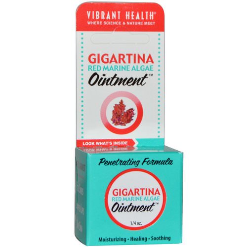 Vibrant Health, Gigartina Red Marine Algae Ointment, 1/4 oz فوائد