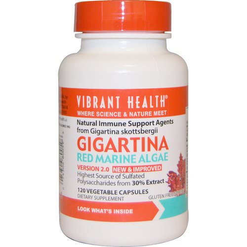 Vibrant Health, Gigartina, Red Marine Algae, Version 2.0, 120 Vegetable Capsules فوائد