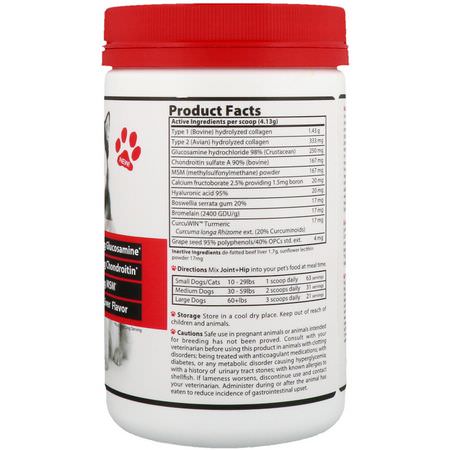 Vibrant Health, Joint + Hip, Supplement for Dogs & Cats, Beef Liver Flavor, 9.17 oz (260 g):الحي,انات الأليفة الصحة, الحي,انات الأليفة