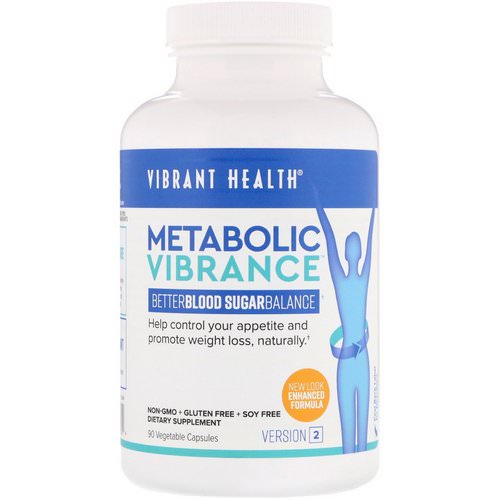 Vibrant Health, Metabolic Vibrance, Version 2, 90 Vegetable Capsules فوائد
