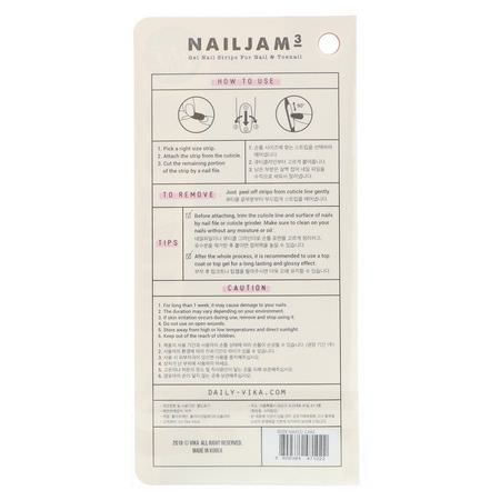Vika Nailjam, Gel Nail Strips For Nails & Toenails, Naked Cake, 38 Strips:Nail Polish, الأظافر