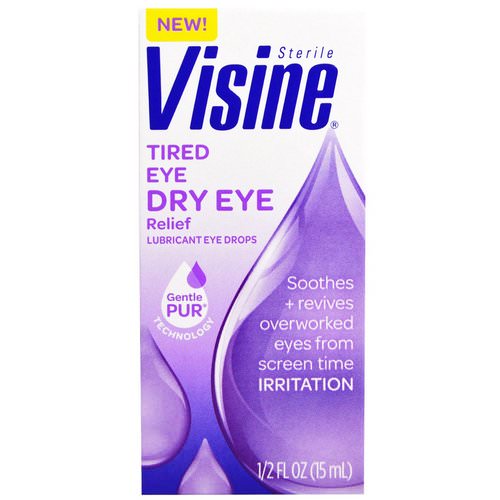 Visine, Sterile, Tired Eye Dry Eye Relief, 1/2 fl oz (15 ml) فوائد