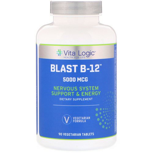 Vita Logic, Blast B-12, 5000 mcg, 90 Vegetarian Tablets فوائد