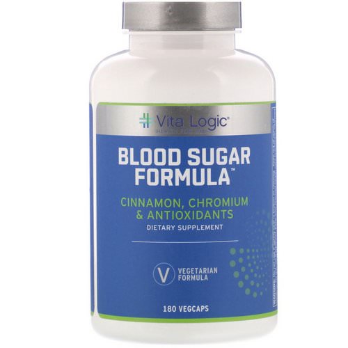 Vita Logic, Blood Sugar Formula, 180 Vegcaps فوائد