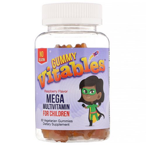 Vitables, Gummy Mega Multivitamin for Children, No Gelatin, Raspberry Flavor, 60 Vegetarian Gummies فوائد