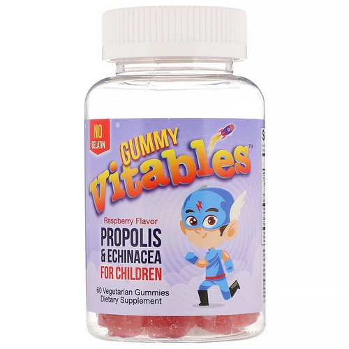 Vitables, Gummy Propolis & Echinacea for Children, No Gelatin, Raspberry Flavor, 60 Vegetarian Gummies فوائد