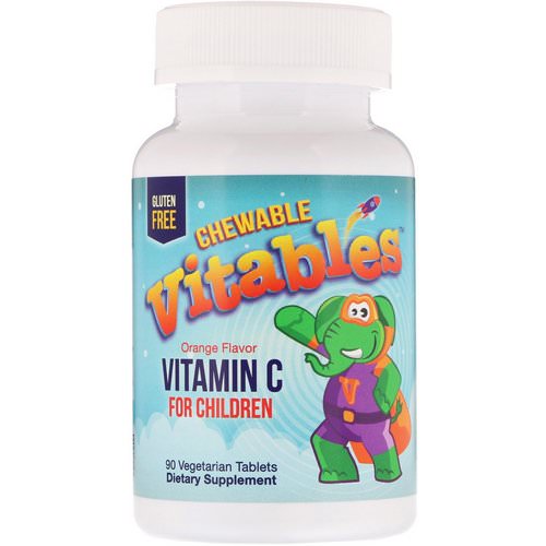 Vitables, Vitamin C Chewables for Children, Orange, 90 Vegetarian Tablets فوائد
