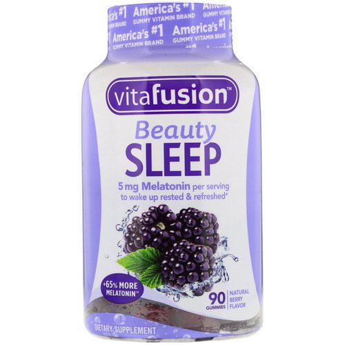 VitaFusion, Beauty Sleep, Natural Berry Flavor, 90 Gummies فوائد
