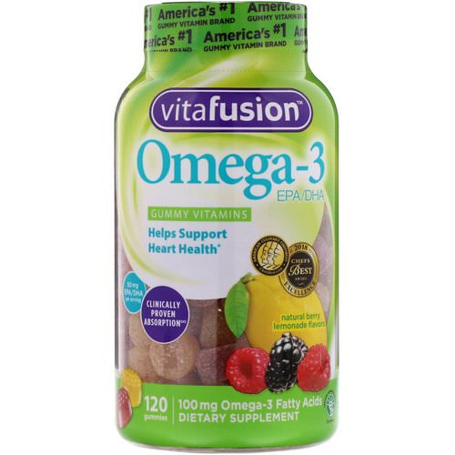 VitaFusion, Omega-3, EPA/DHA, 120 Gummies فوائد