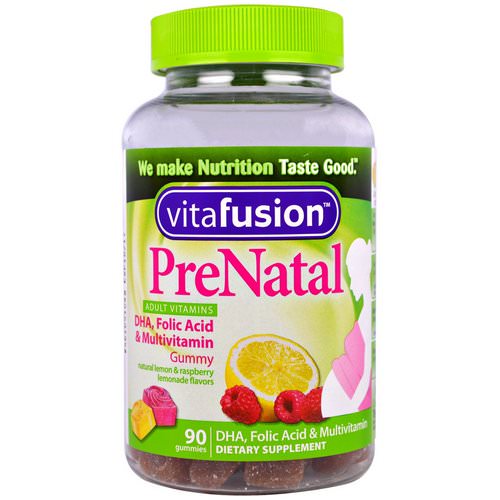 VitaFusion, PreNatal, DHA, Folic Acid & Multivitamin, 90 Gummies فوائد