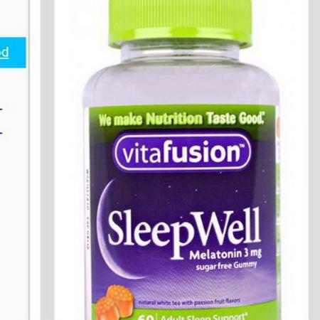 VitaFusion, SleepWell, Adult Sleep Support, 60 Gummies