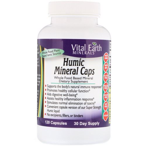 Vital Earth Minerals, Humic Mineral Caps, 120 Capsules فوائد