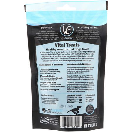 Vital Essentials, Freeze-Dried Treats For Dogs, Minnows, 1.0 oz (28.3 g):علاج الحي,انات الأليفة, الحي,انات الأليفة