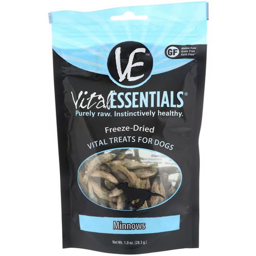 Vital Essentials, Freeze-Dried Treats For Dogs, Minnows, 1.0 oz (28.3 g) فوائد