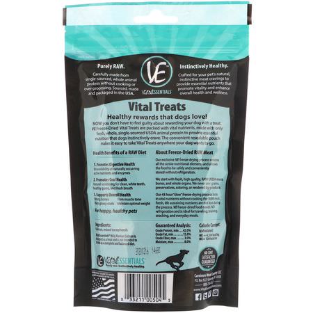 Vital Essentials, Freeze-Dried Treats For Dogs, Wild Alaskan Salmon, 2.5 oz (70.9 g):علاج الحي,انات الأليفة, الحي,انات الأليفة