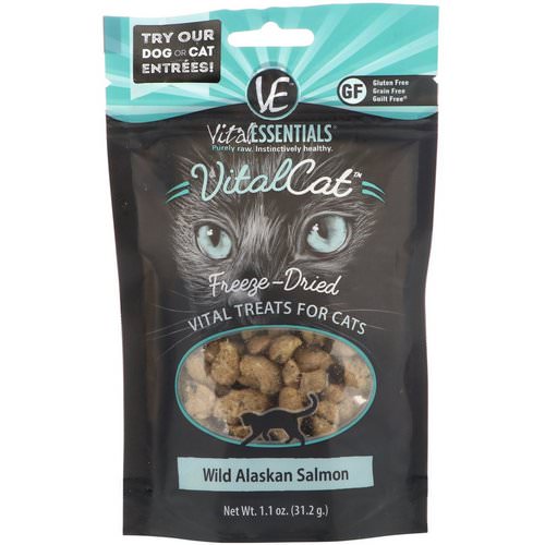 Vital Essentials, Vital Cat, Freeze-Dried Treats For Cats, Wild Alaskan Salmon, 1.1 oz (31.2 g) فوائد