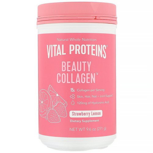 Vital Proteins, Beauty Collagen, Strawberry Lemon, 9.6 oz (271 g) فوائد