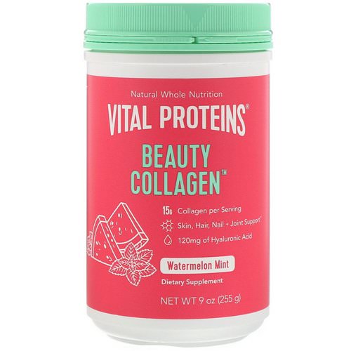 Vital Proteins, Beauty Collagen, Watermelon Mint, 9 oz (255 g) فوائد