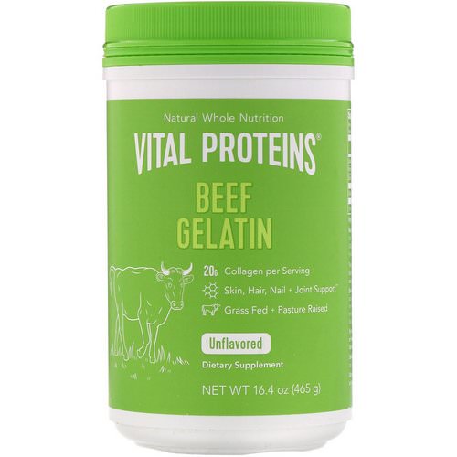 Vital Proteins, Beef Gelatin, Unflavored, 16.4 oz (465 g) فوائد