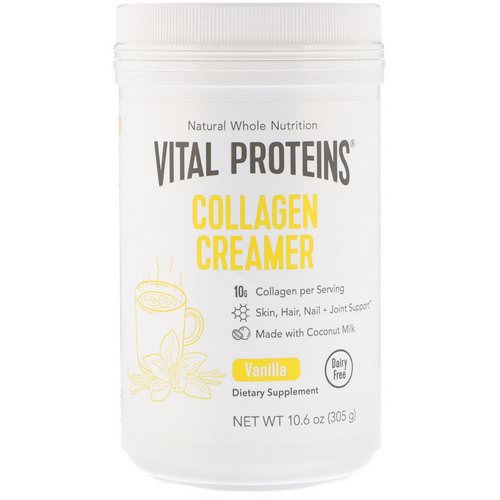 Vital Proteins, Collagen Creamer, Vanilla, 10.6 oz (305 g) فوائد