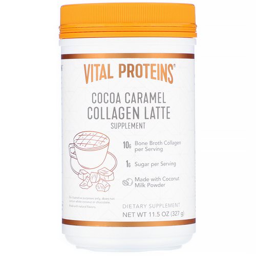 Vital Proteins, Collagen Latte, Cocoa Caramel, 11.5 oz (327 g) فوائد