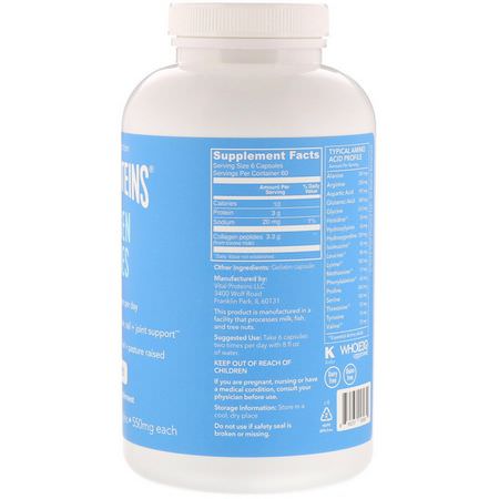 Vital Proteins, Collagen Peptides, 550 mg, 360 Capsules:مكملات الك,لاجين, المفصل