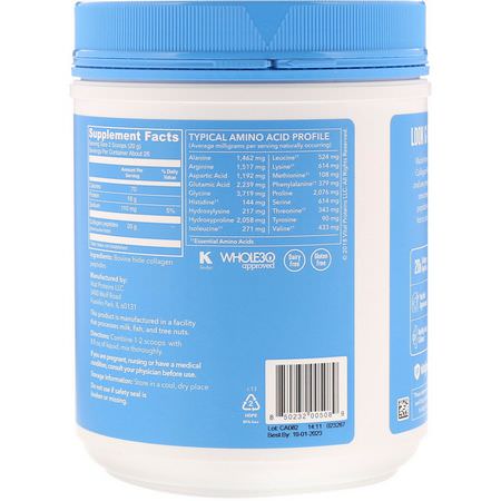 Vital Proteins, Collagen Peptides, Unflavored, 1.25 lbs (567 g):مكملات الك,لاجين, المفصل