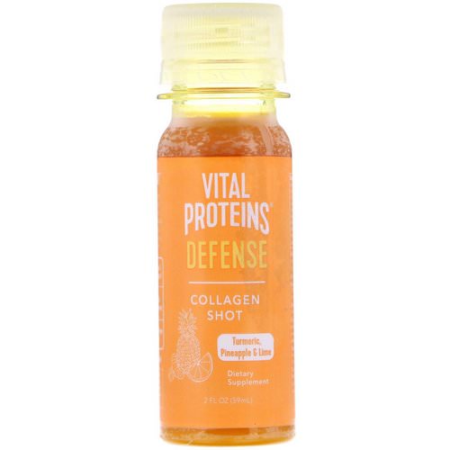 Vital Proteins, Collagen Shot, Defense, Turmeric, Pineapple & Lime, 2 fl oz (59 ml) فوائد