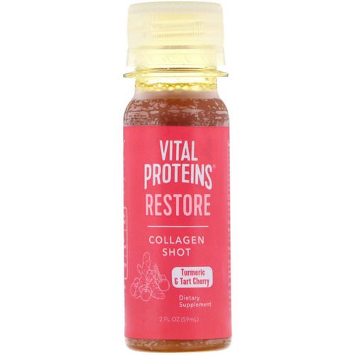 Vital Proteins, Collagen Shot, Restore, Turmeric & Tart Cherry, 2 fl oz (59 ml) فوائد