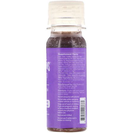 Vital Proteins, Collagen Shot, Sleep, Blueberry & Lavender, 2 fl oz (59 ml):مكملات الك,لاجين, المفصل