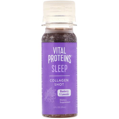 Vital Proteins, Collagen Shot, Sleep, Blueberry & Lavender, 2 fl oz (59 ml) فوائد