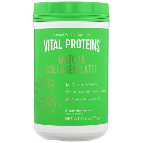 Vital Proteins, Matcha Collagen Latte, Unflavored, 11.6 oz (329 g) فوائد