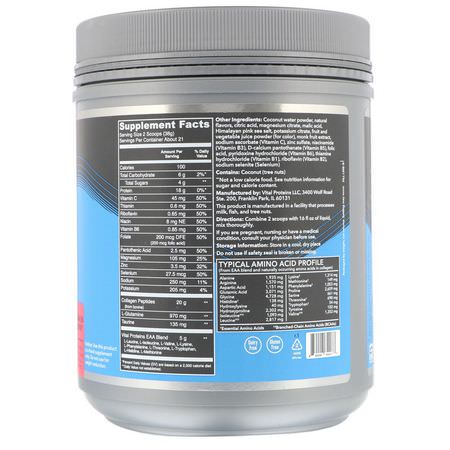Vital Proteins, Performance, RecoveryWave, Watermelon Blueberry, 28.3 oz (803 g):الأحماض الأمينية